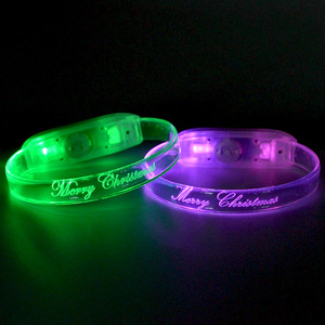 Wholesale Christmas Glow In The Dark lighted Led wedding bracelets for events - Product Image 4