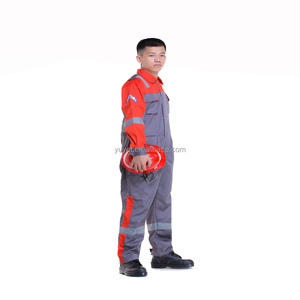 Cotton Flame Resistant Antistatic Reflective Safety <strong>Coverall</strong> - Product Image 5