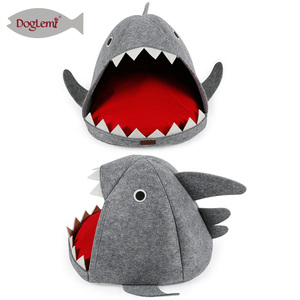 China pet food cat condo shark design cat cave with underblanket electric detachable - Product Image 3
