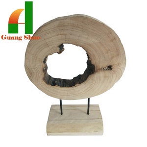 Amazonwood Patung Lanskap/Perlengkapan Pabrik Harga Murah Kerajinan Kayu Pedesaan untuk Dekorasi Desktop