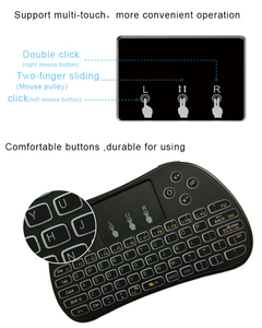 Retroiluminada de silicona teclado inalámbrico tv box para envidia 17 pt - Product Image 5