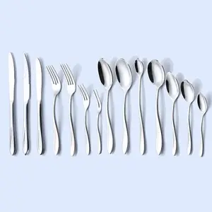 Customization durable flatware silverware set ss cutlery spoon forks