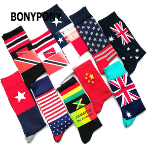 Chaussettes en coton avec drapeau américain, souvenir touristique, fabrication chinoise, design personnalisé BONYPONY - Product Image 2
