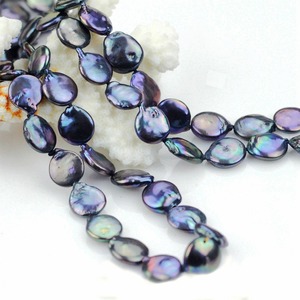 Button Fresh Water <strong>Black</strong> <strong>Pearl</strong> <strong>Necklace</strong> Jewelry, Big Size 11-12 MM Baroque <strong>Black</strong> <strong>Pearl</strong> <strong>Necklace</strong> - Product Image 4