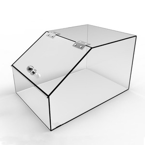 Clear Acrylic Candy Display <strong>Box</strong> <strong>with</strong> Hinged <strong>Lid</strong> Perspex Fried Fruit <strong>Storage</strong> <strong>Box</strong> Snack Sweets Container for Candy Shop - Product Image 2