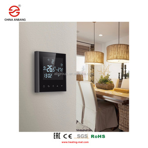 <span class=keywords><strong>Thermostat</strong></span> moderne à télécommande infrarouge 16A pour le <span class=keywords><strong>chauffage</strong></span> électrique par le sol à écran tactile avec connectivité téléphonique - Product Image 3