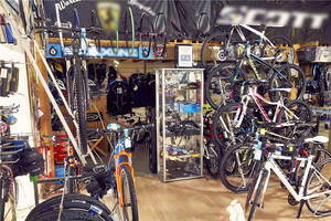 Soporte de madera personalizado para bicicleta, estante de exhibición, diseño de decoración de tienda - Product Image 6