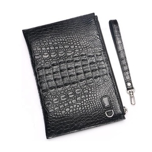 100% della fabbrica ha fatto genuino degli uomini in pelle di coccodrillo della pelle sacchetto di sera della frizione - Product Image 5