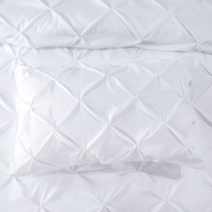 <span class=keywords><strong>Copripiumino</strong></span> <span class=keywords><strong>Bianco</strong></span> di Alta Qualità 400TC 100% Poliestere Misura Queen per Biancheria da Letto <span class=keywords><strong>Matrimoniale</strong></span> - Product Image 4