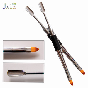 Jiexia Kép Sử Dụng Làm Móng Tay Móng Chân Công Cụ Vòng Bàn Chải Móng Tay và Muỗng Lớp Biểu Bì Móng Tay Pusher - Product Image 3