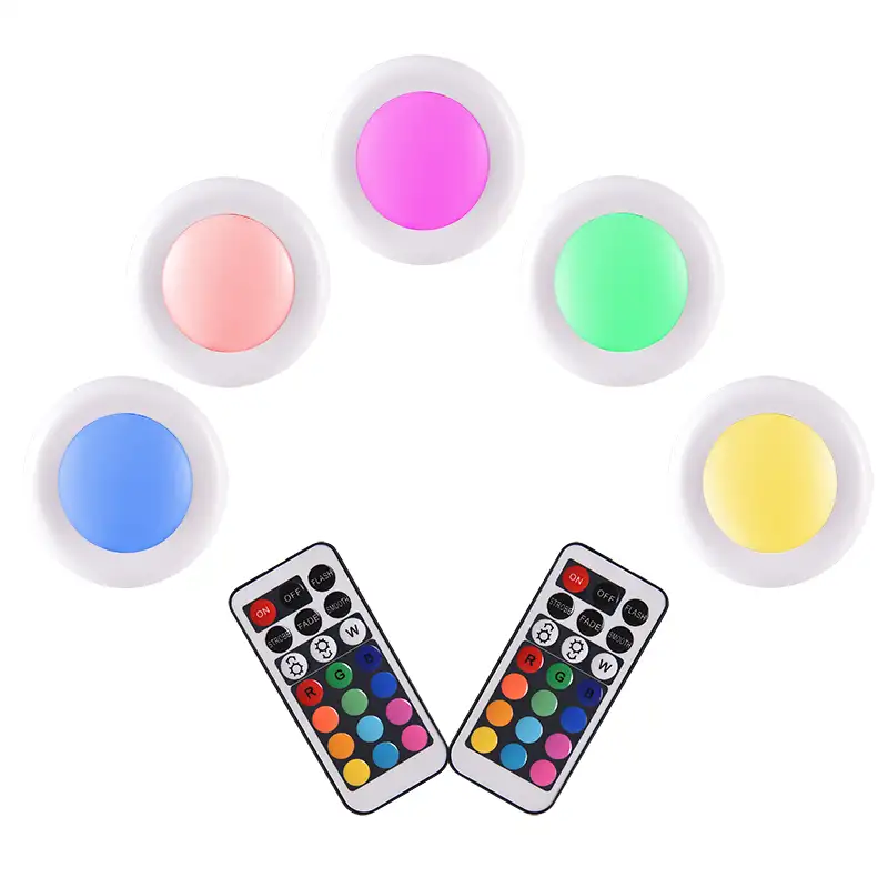 Màn Hình RGB Chạy Bằng Pin Có Thể Điều Chỉnh Độ Sáng Tủ Tủ Đèn LED Với Điều Khiển Từ Xa