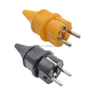 Pour YUADON YD-002P 16A 250V AC étanche IP44 prises de courant électrique prises EU Franch/Schuko 2 broches mise à la terre métal industriel fo - Product Image 1