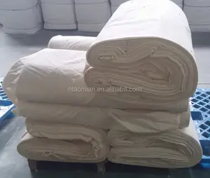 100% cotton greige vải cho khách sạn Khăn trải giường bộ đồ giường tấm sử dụng