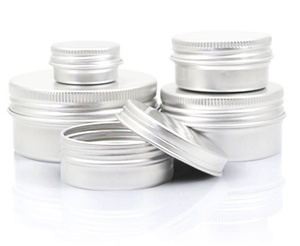 Lata Redonda de Aluminio Cosmética de 5g 10g 30g 50g 100g para Bálsamo Labial / Envases Vacíos con Tapa de Rosca Grande para Envasado de Alimentos - Product Image 1