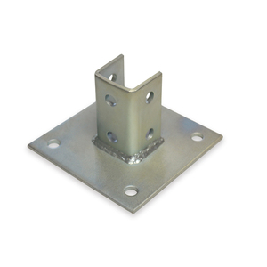 חם לטבול פלדה Unistrut ערוץ אבזרי אביזרי מגולוון פלדה הודעה כיכר בסיס צלחת - Product Image 5