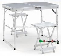 Ensemble table et chaises pliantes de camping en aluminium léger coréen Onwaysports OW-N60