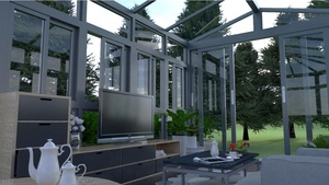 Trasporto libero di alluminio In Piedi di Vetro Sala Da <span class=keywords><strong>Sole</strong></span> Giardini D'inverno Passivo Casa - Product Image 4