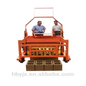 Moving diesel engine Used brick block making machine for sale QCM4-30 brick making machinery concrete block moulds