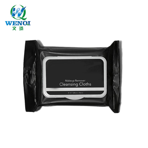 Lingettes de maquillage en dentelle noire, dissolvant de maquillage professionnel, lingettes pour le visage - Product Image 2