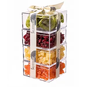 Kleine Kubus Transparante Candy Gift Verpakking Plastic Geschenkdozen Acryl Snoep Doos Met Deksel Voor Bruiloft Gunst