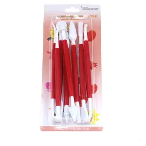 Homemade Cake Tool 8 Pcs Plastic Icing Modelling Tools for Sugar Craft Fondant Cake Decorating