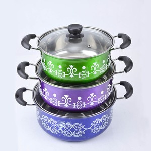 Juego de <span class=keywords><strong>ollas</strong></span> de cocina de colores de acero inoxidable, 10 unidades, superventas - Product Image 5