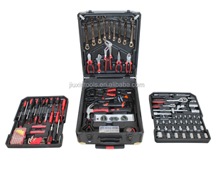 China ISO9001 fábrica herramienta de mano set 186 unids aluminio trolley Alemania Kraft herramientas profesionales - Product Image 2