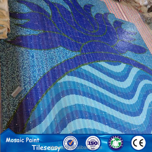 All Kinds Blue <strong>Mosaic</strong> Flower <strong>Patterns</strong> for Swimming Pool Decorative - Product Image 6