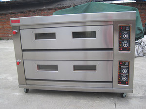 เตาอบแก๊สอุตสาหกรรมสเตนเลสสตีลแบบสามชั้น 9 ถาด สำหรับอบขนมปัง - Product Image 5