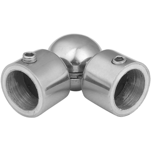 Grosir Pipa Konektor Stainless Steel Dapat Diatur Rel Flush Joiner Tee 90 Derajat Radiused - Product Image 2