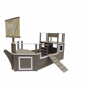 Aire de jeux d'extérieur couverture du domicile, en bois, pour enfants, grand <span class=keywords><strong>bac</strong></span> <span class=keywords><strong>à</strong></span> <span class=keywords><strong>sable</strong></span>, cadeau de Pirate, bricolage - Product Image 2