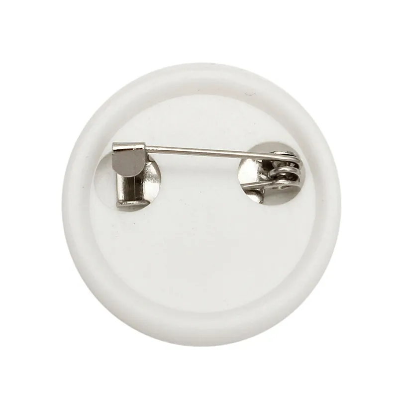 Blanco en blanco de plástico de Pin piezas de botón suministros para DIY Placa de arte a mano costura Material Accesorios