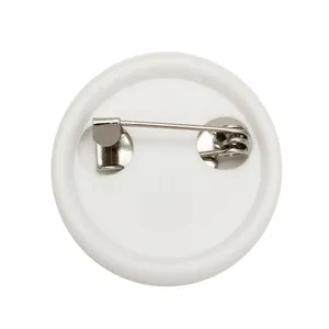 Bianco di Plastica Blank Pin Badge Button Parti di Forniture per il FAI DA TE Distintivo del Mestiere di Cucito A Mano Materiale Accessori