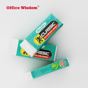 Goma de borrar blanca para uso escolar, borrador de tubo cuadrado clásico, Simple y práctico, promoción al por mayor - Product Image 1