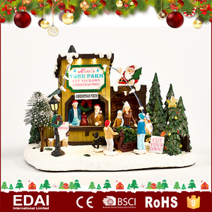2017 blanco caliente luces navidad del polyresin decoración con personajes - Product Image 3