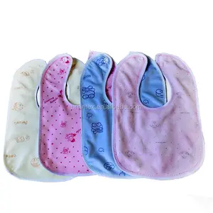 briantex中国制造高吸收柔绒最好的婴儿围兜花式棉围兜婴儿