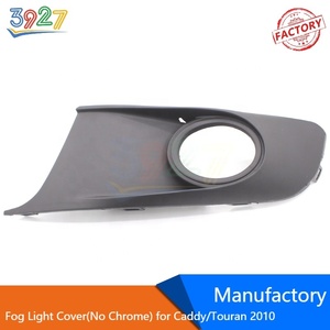 Pare-chocs avant de voiture automatique en Grille de couverture de lampe de brouillard sans Chrome pour VW <span class=keywords><strong>Caddy</strong></span> Touran <span class=keywords><strong>2010</strong></span> - 2014 - Product Image 2