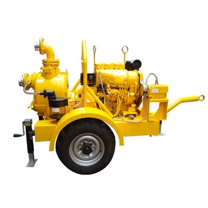 30kw 45kw 60kw motore Diesel di irrigazione agricola Mobile pompa ad acqua autoadescante pompa centrifuga