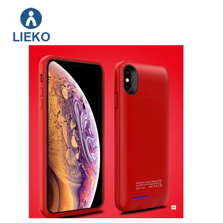 New products light portable magnet bracket wireless charger cover for iPhone xs max power 5000 mAh battery case