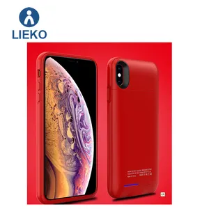 Nieuwe Producten Licht Draagbare Magneet Beugel Draadloze Oplader Cover Voor Iphone Xs Max Power 5000 Mah Batterij Case