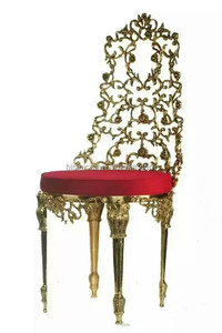 Antique 24K <strong>Gold</strong> Plated Copper <strong>Console</strong> <strong>Table</strong>, Brass Carved Marble Top <strong>Console</strong> <strong>Table</strong>, Louis X IV <strong>Console</strong> <strong>Table</strong> - Product Image 3