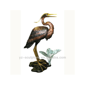 Decorativo al aire libre pájaro de bronce fuente de agua para la venta - Product Image 1