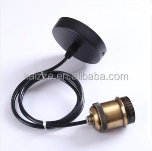 <span class=keywords><strong>E27</strong></span>/E26 Đồng Đèn Giữ Ổ Cắm Mặt Dây Chuyền Ánh Sáng Trần Ánh Sáng Đèn Chiếu Sáng Cổ Điển Đèn Chùm Trang Trí - Product Image 1