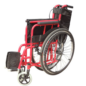Fauteuil roulant pliable manuel en acier de meubles d'hôpital populaire en gros - Product Image 6