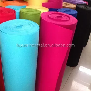 High Quality Polyester through nonwoven make Felt Fabric and wool fabric