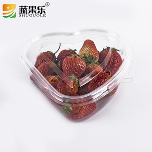 Conteneur en plastique transparent jetable recyclable en forme de cœur pour fruits frais fraises <span class=keywords><strong>Lesui</strong></span> PET - Product Image 6