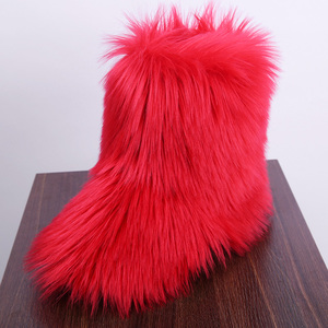 <span class=keywords><strong>Stivali</strong></span> di pelliccia di pecora di agnello mongolo finto colorato invernale all'ingrosso per ragazza - Product Image 2