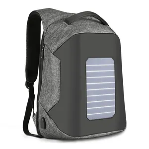 Mochila resistente a la lluvia con tecnología de carga solar, recién desarrollado