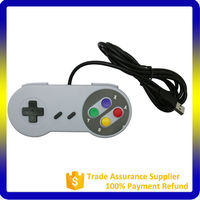 Control Retro USB con Botones de Colores y Joysticks, Gamepad con Cable para SNES, PC y Mac