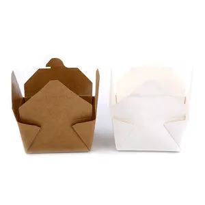 De fundo redondo de papel tirar a caixa do alimento/recipiente de macarrão de papel impresso Personalizado
